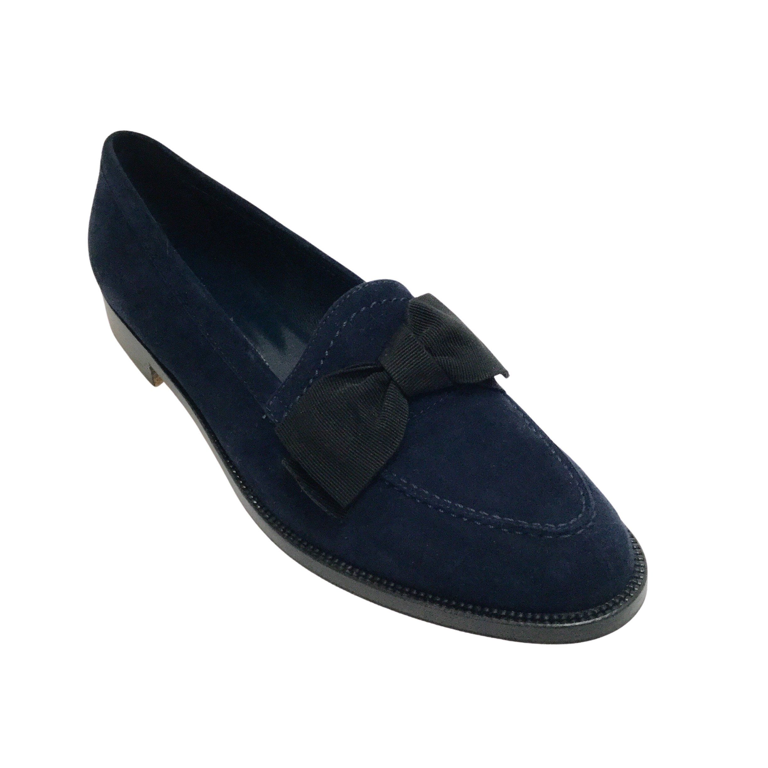manolo blahnik blue flats