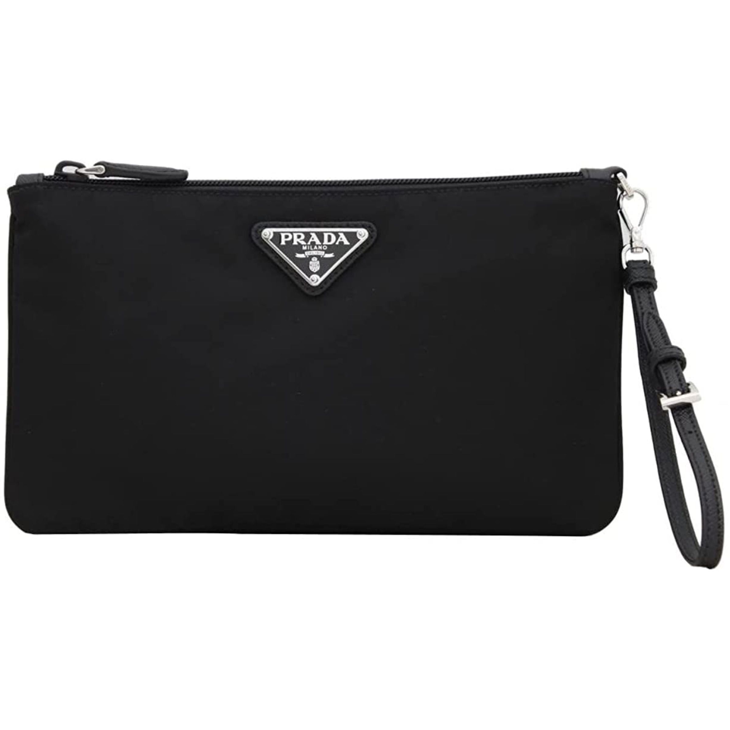 prada black clutch