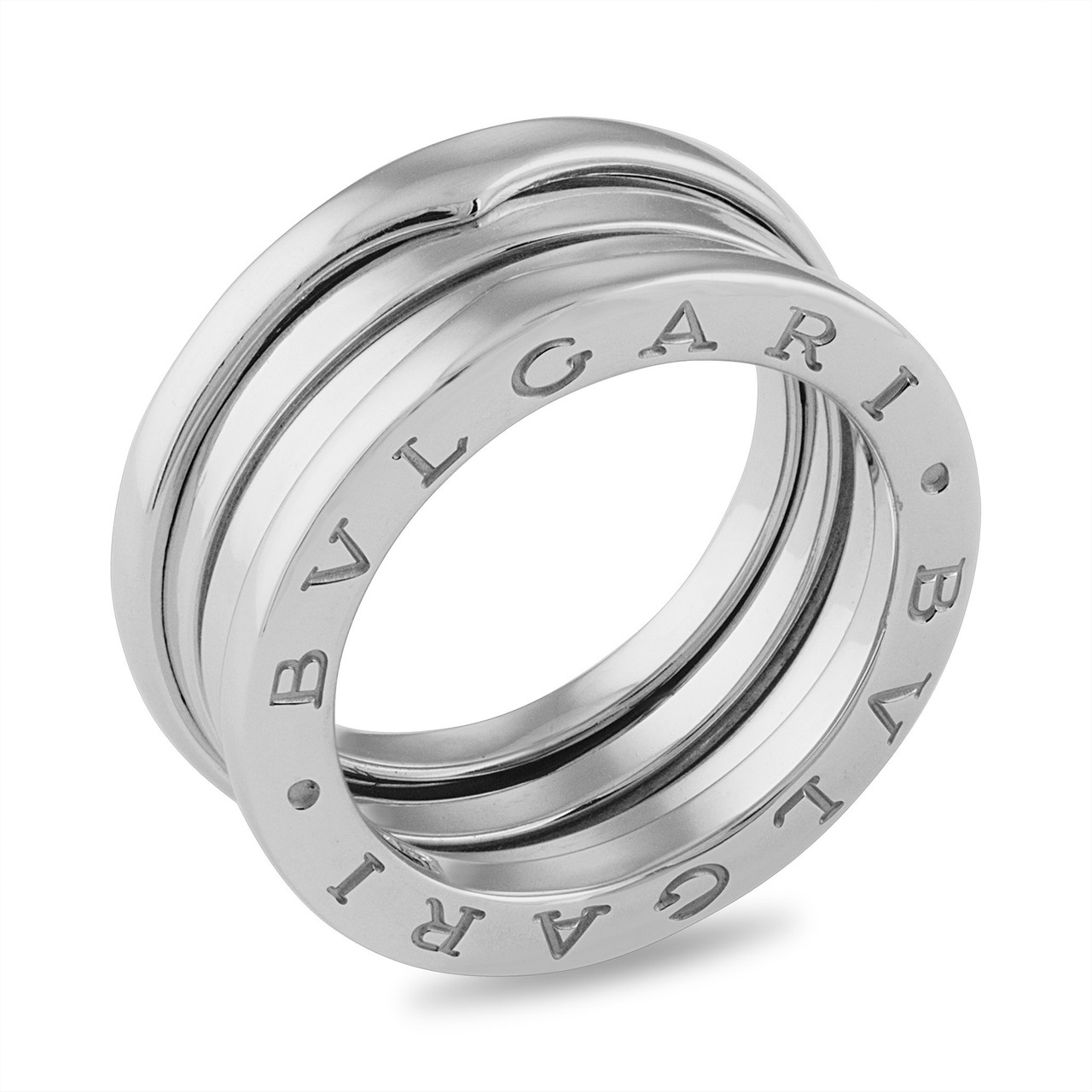 Bvlgari 18k White Gold 3 Band B Zero 1 Band Ring Size 6 5 Leprix Bvlgari 18k White Gold 3 Band B Zero 1 Band Ring Size 6 5 Leprix