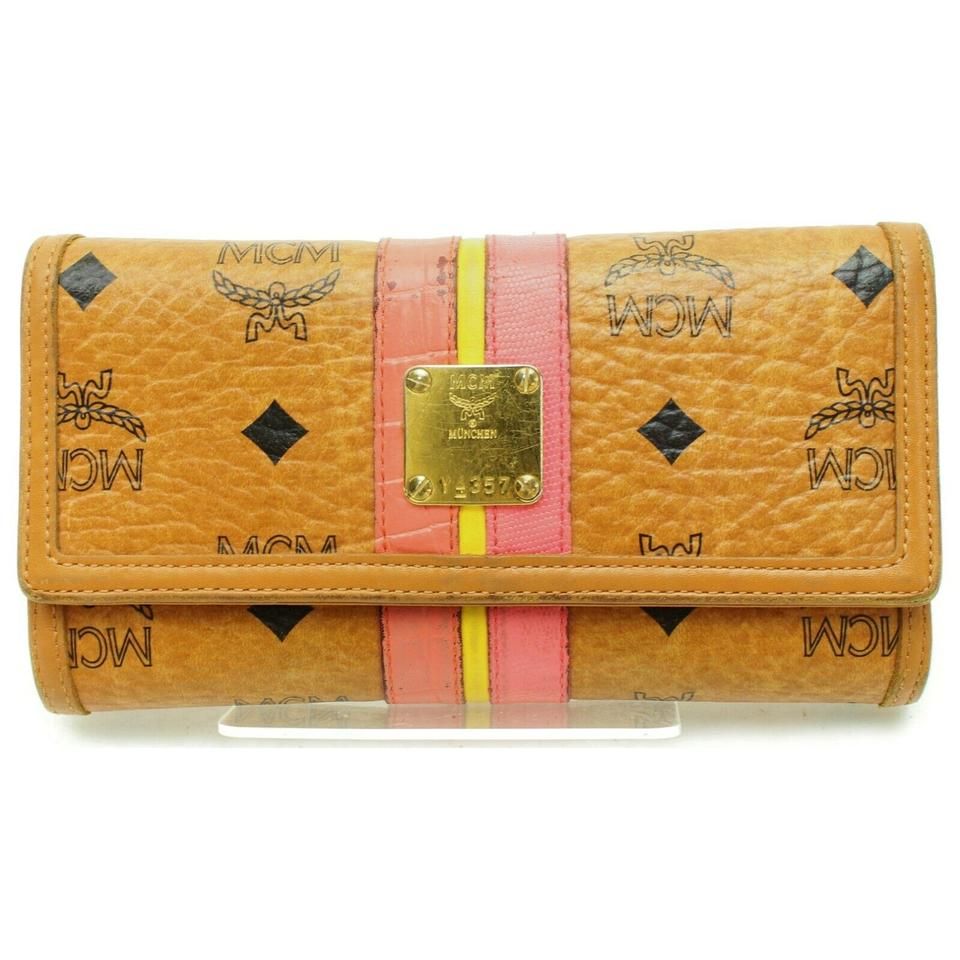mcm trifold wallet