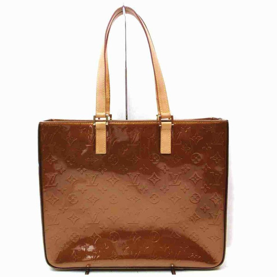 louis vuitton phone number california Louis Vuitton Bronze Monogram Vernis Columbus Copper Zip Tote 860431 | LePrix