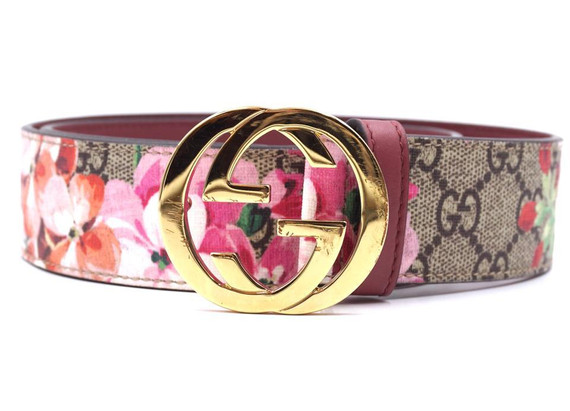Gg Guccissima Blooms Leather Size 75 30 Belt Leprix