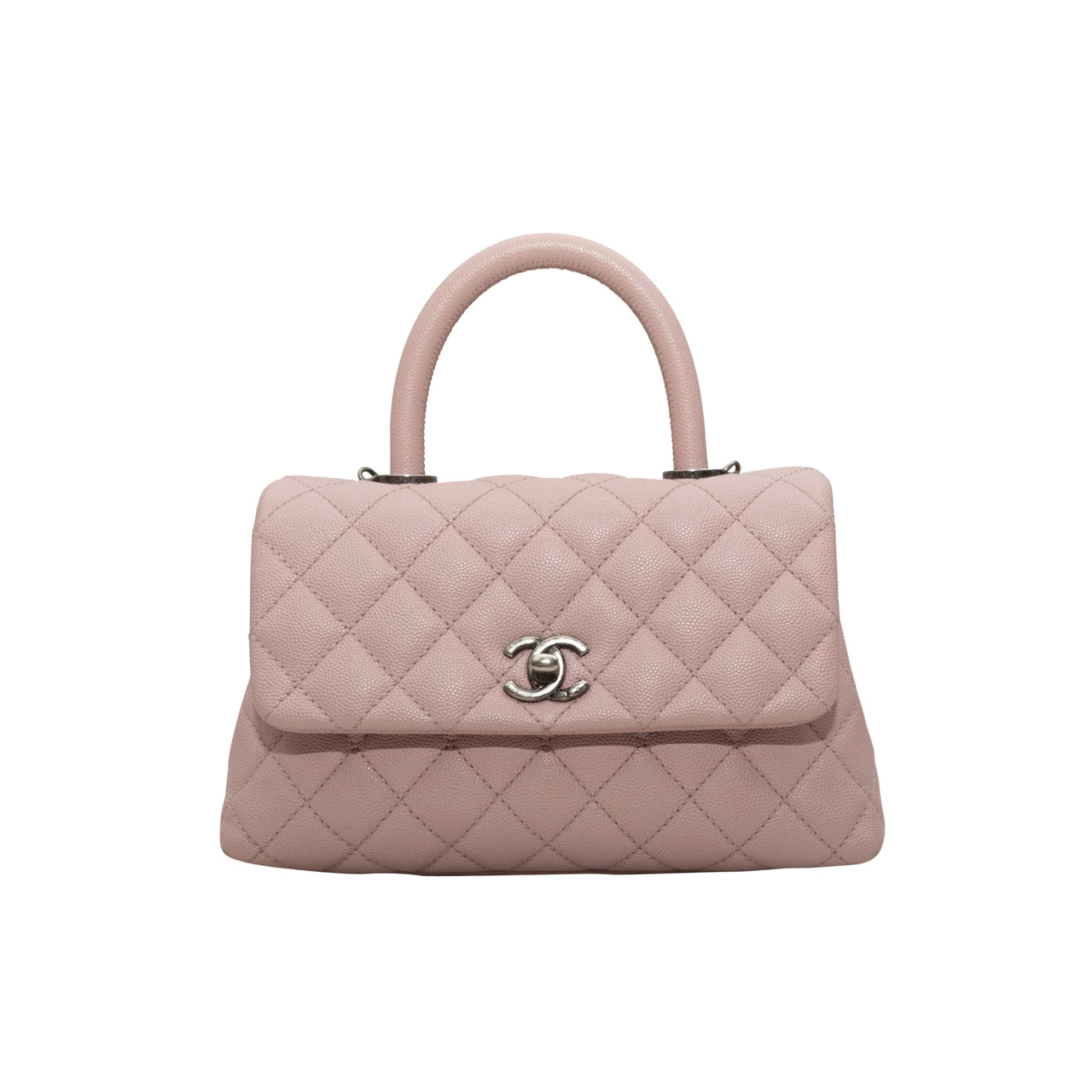 Light Pink Chanel 17 Quilted Caviar Leather Mini Coco Bag Leprix Light Pink Chanel 17 Quilted Caviar Leather Mini Coco Bag Leprix