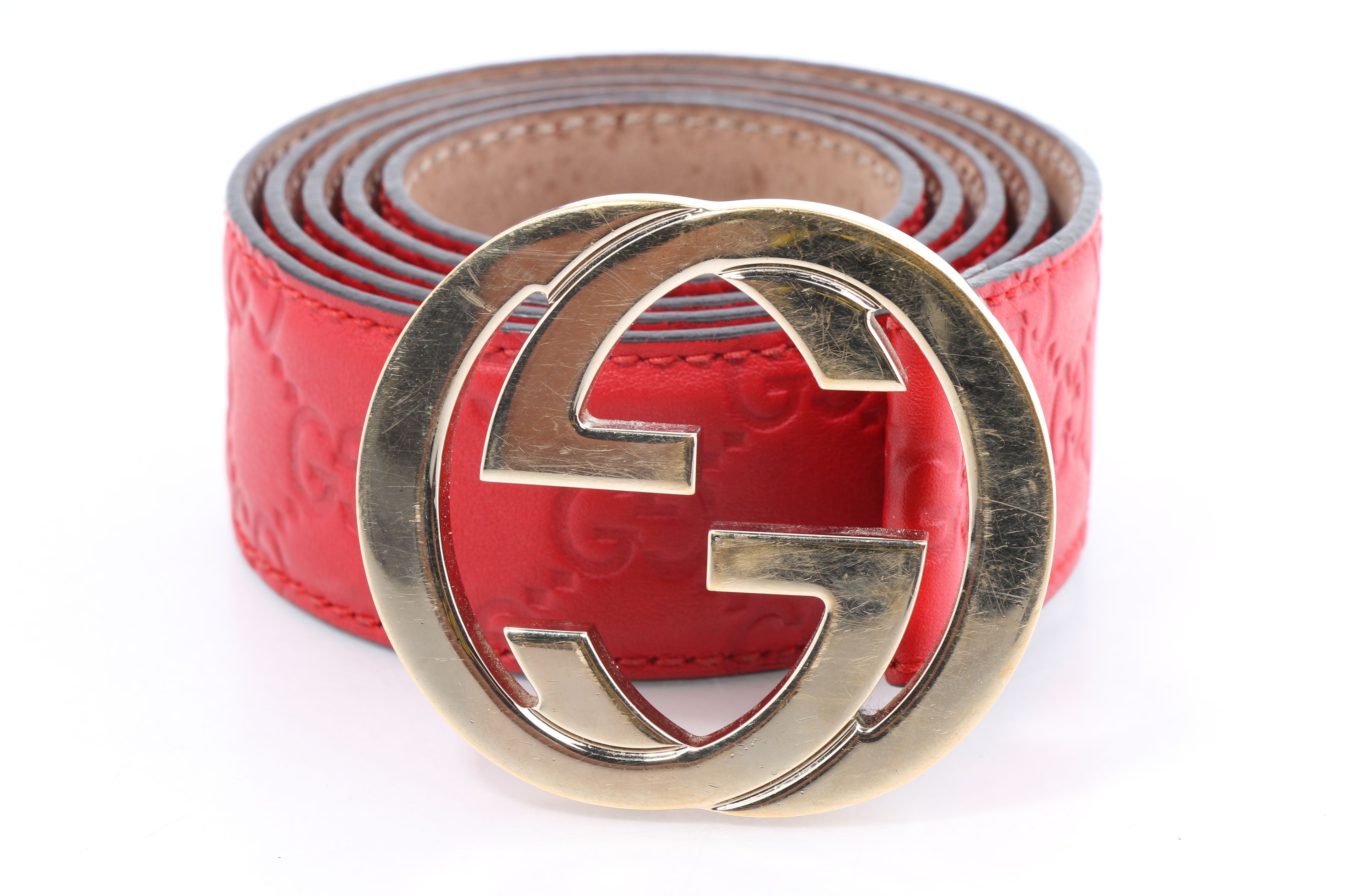 gucci signature belt with g buckle