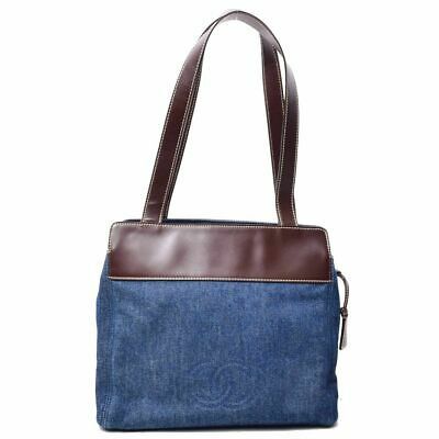 chanel denim tote