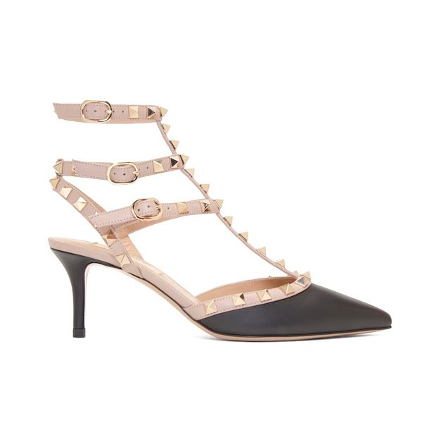 valentino kitten heels black