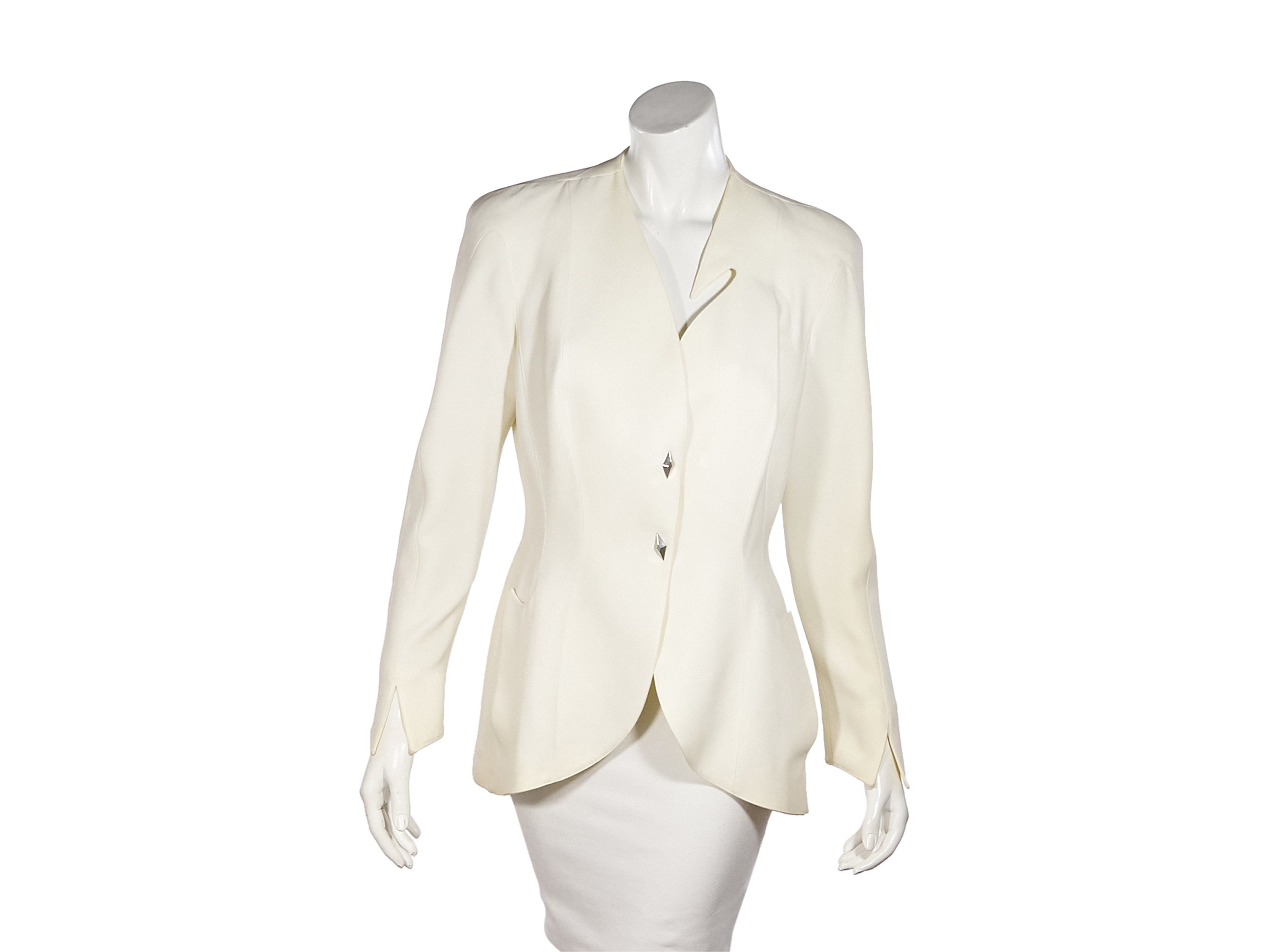 Mugler white blazer Clearance