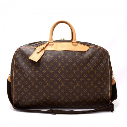 Louis Vuitton Alize 2 Poches Monogram Canvas Travel Bag + Strap LN627 |  LePrix