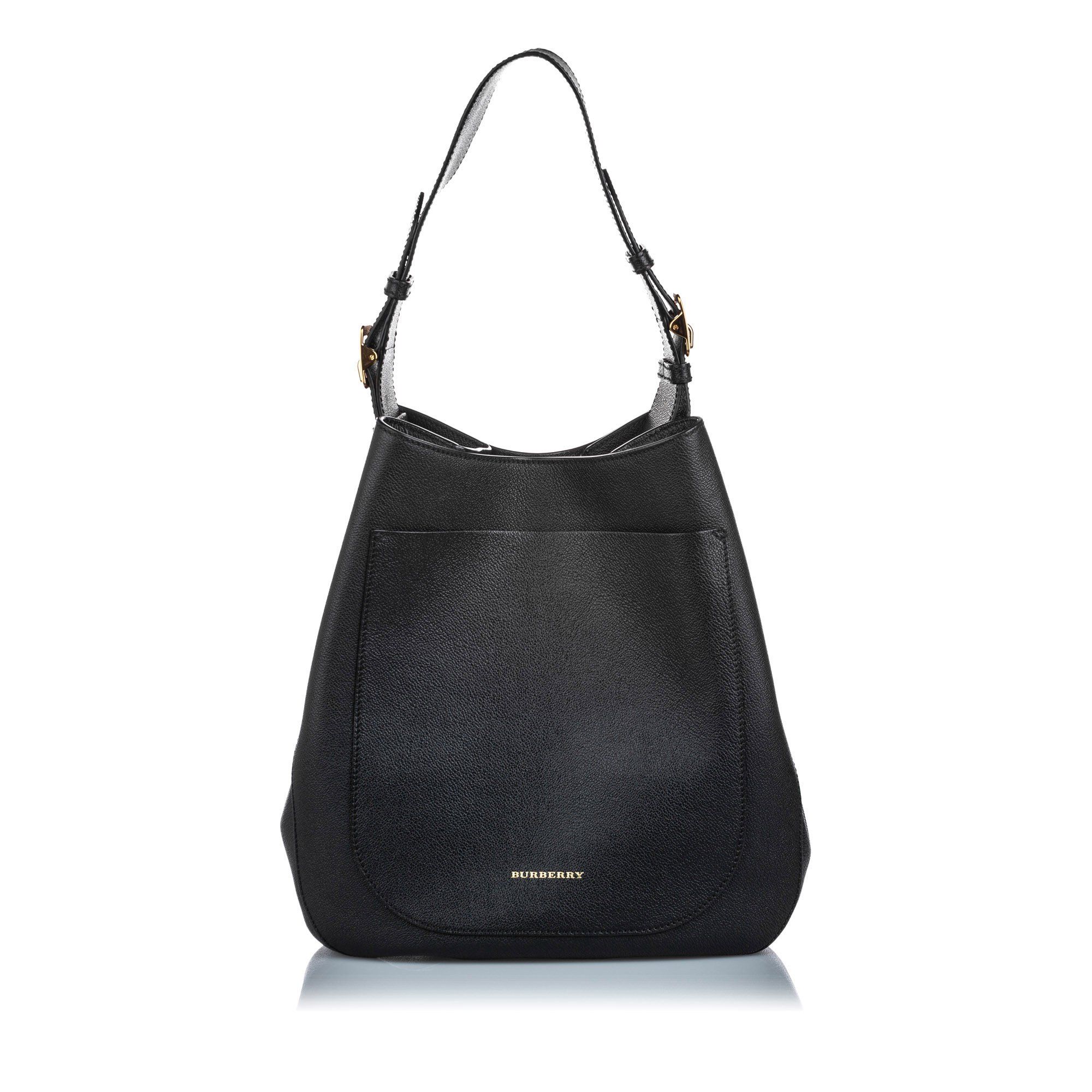 burberry black hobo bag