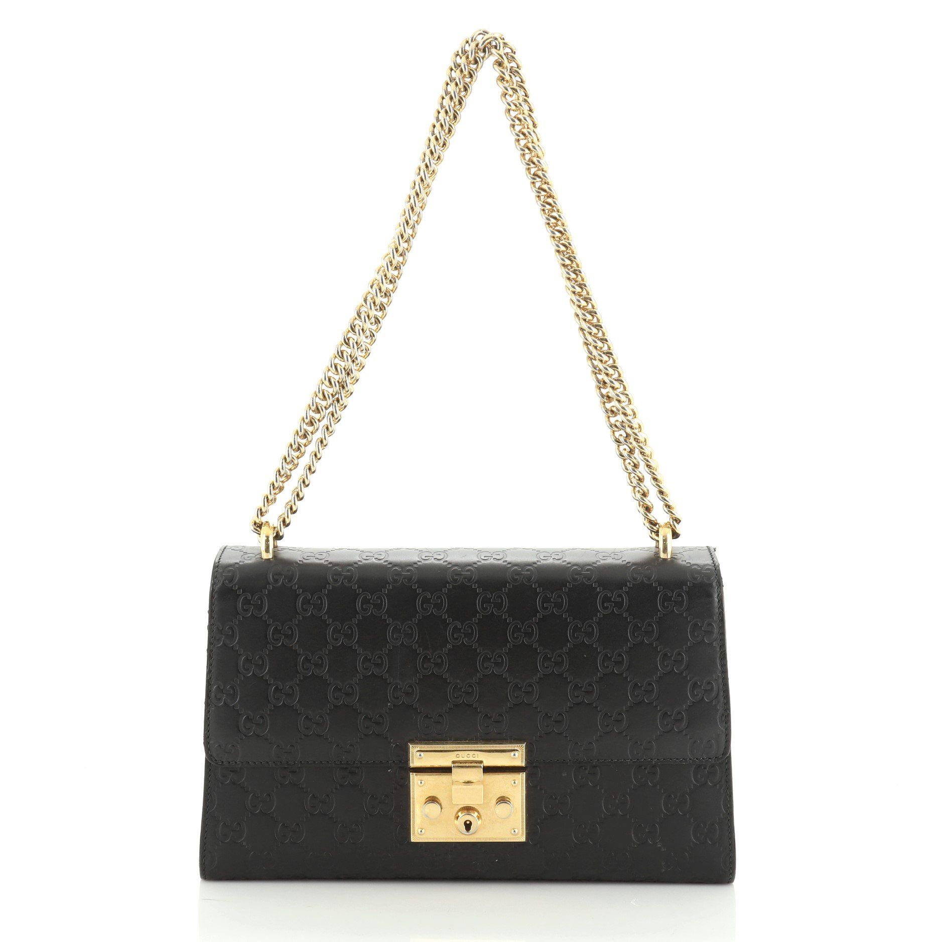 guccissima padlock bag