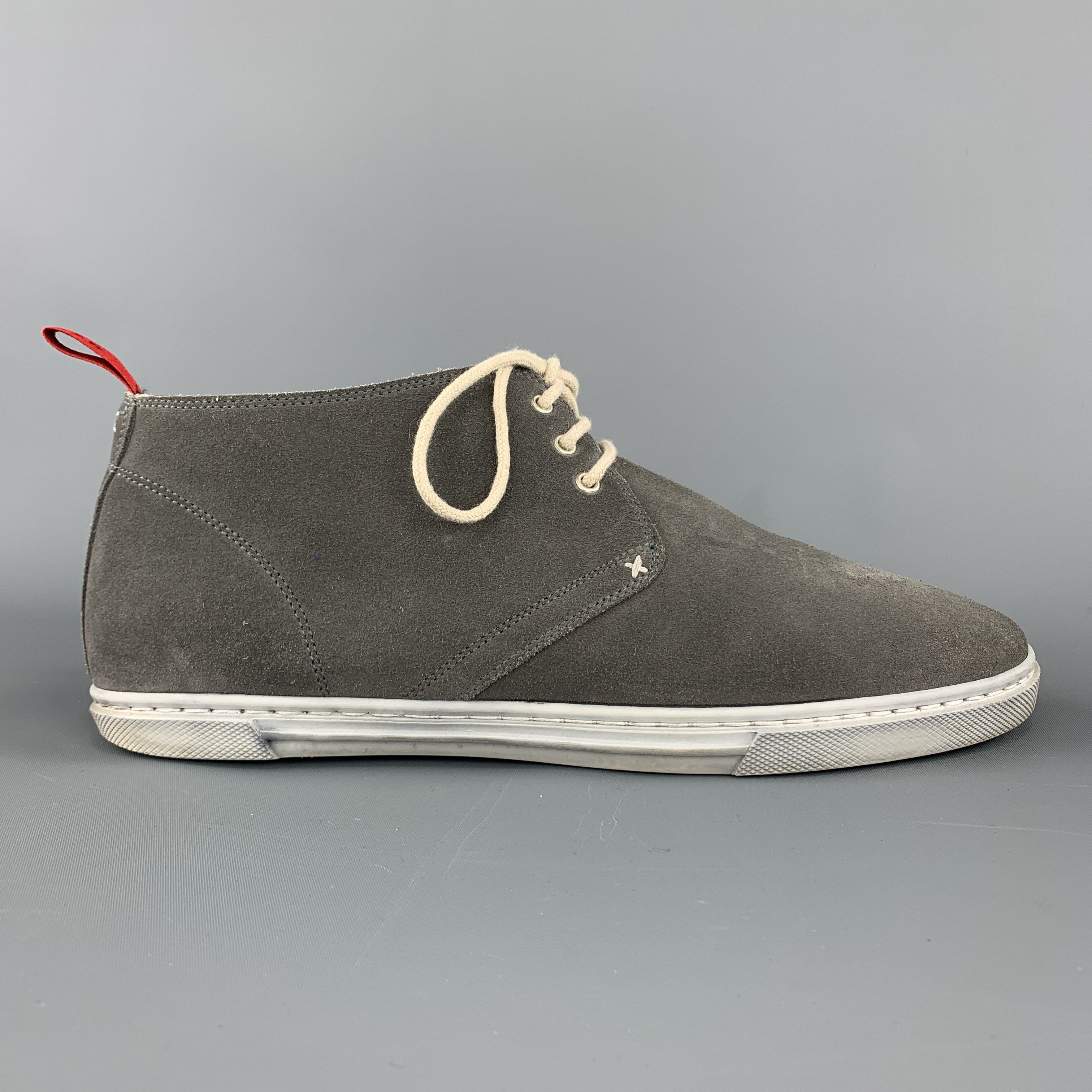 gray suede chukka boots