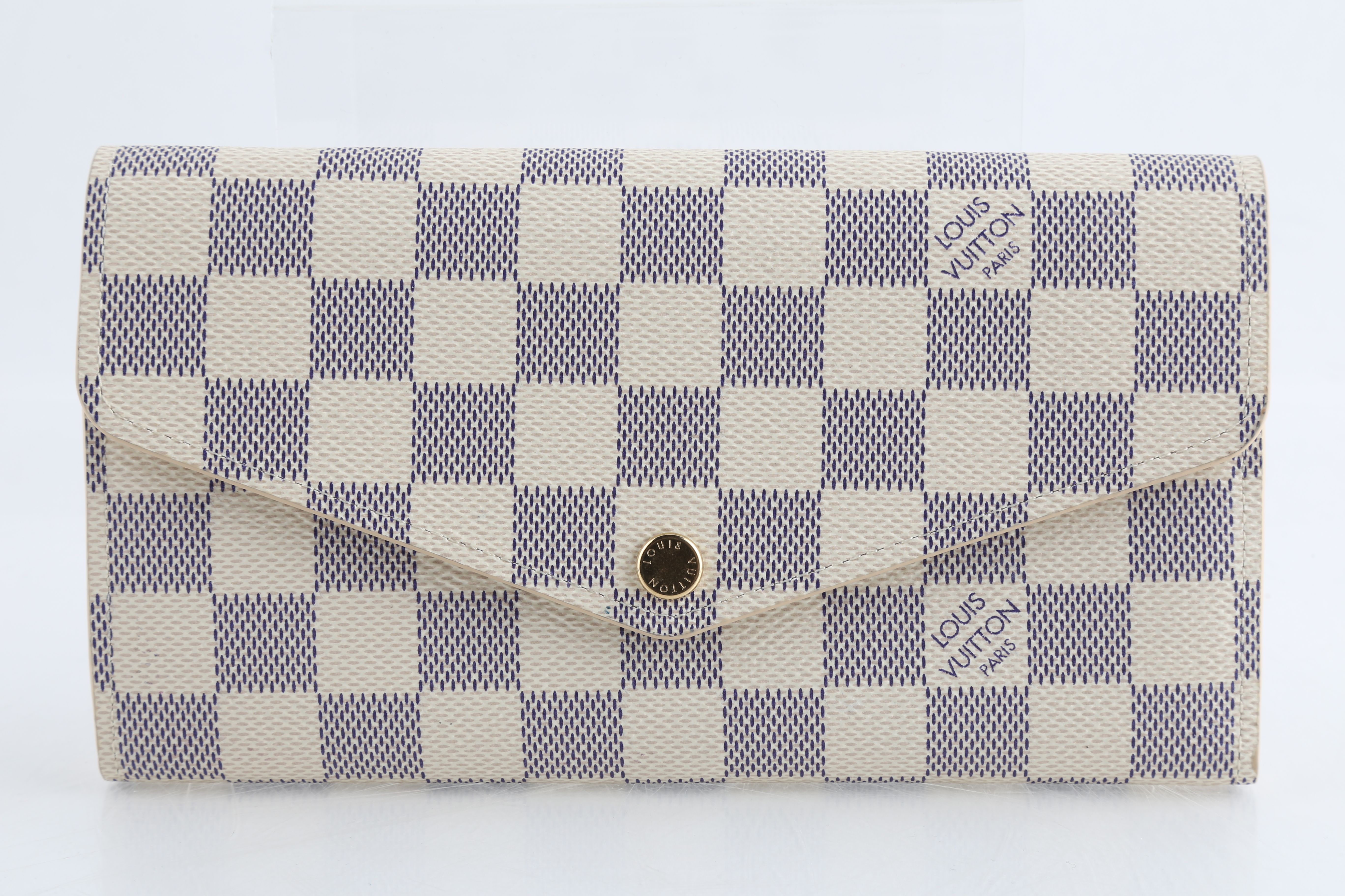 damier azur wallet