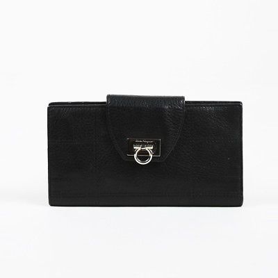 black ferragamo wallet