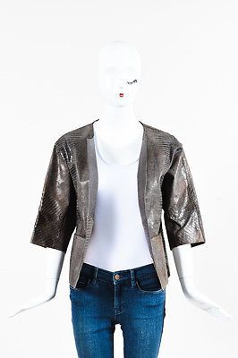 half sleeve leather jacket