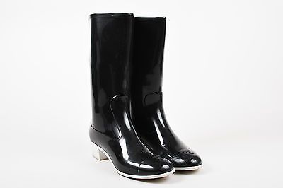 block heel rain boots