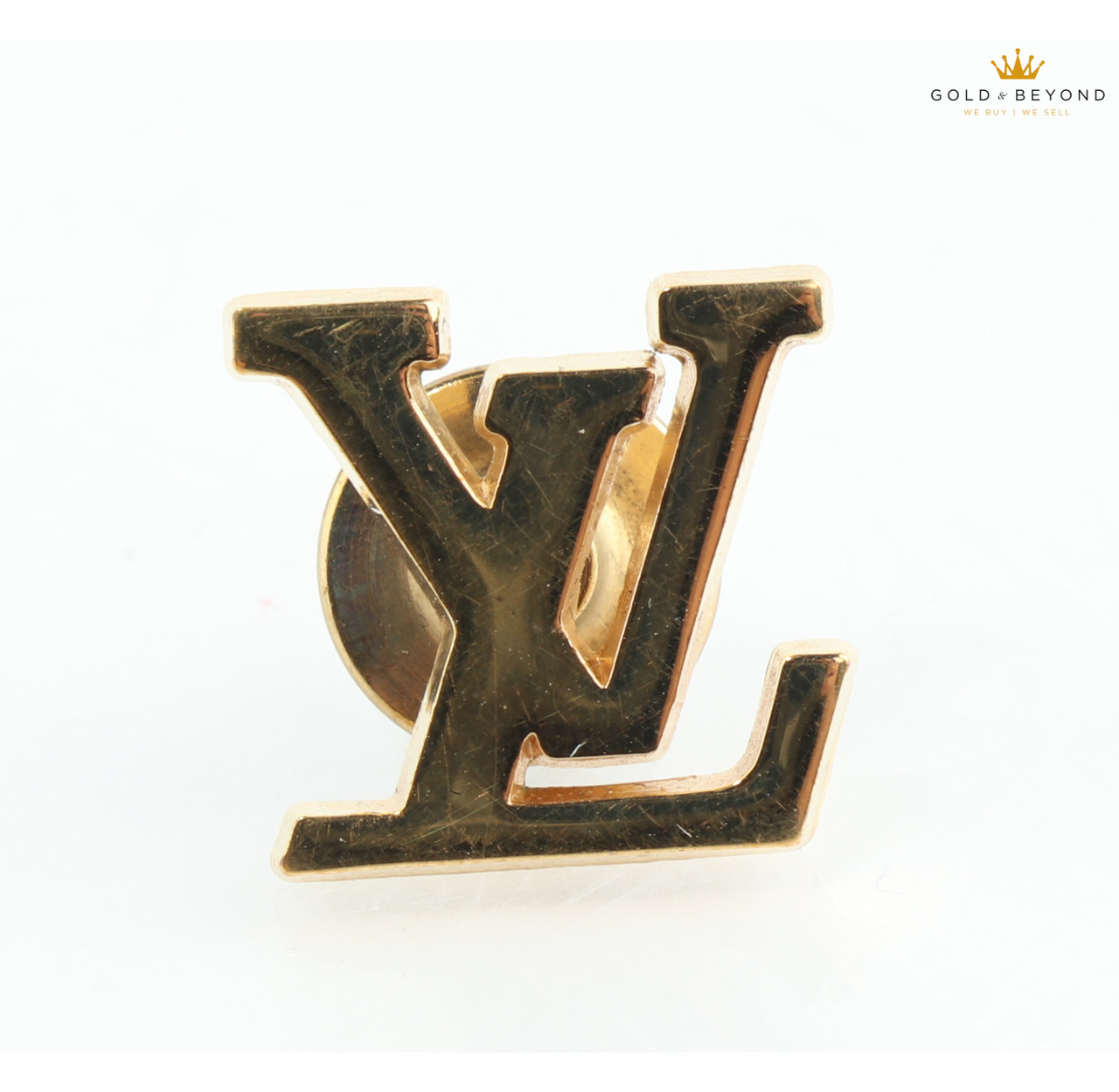 Louis Vuitton Lv Logo Brooch Pin Leprix
