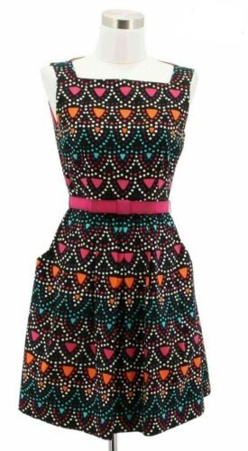 orange and blue sundress