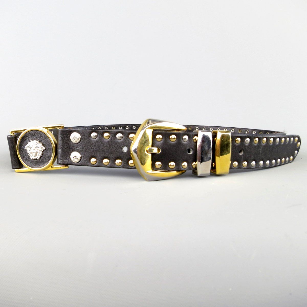 versace studded belt