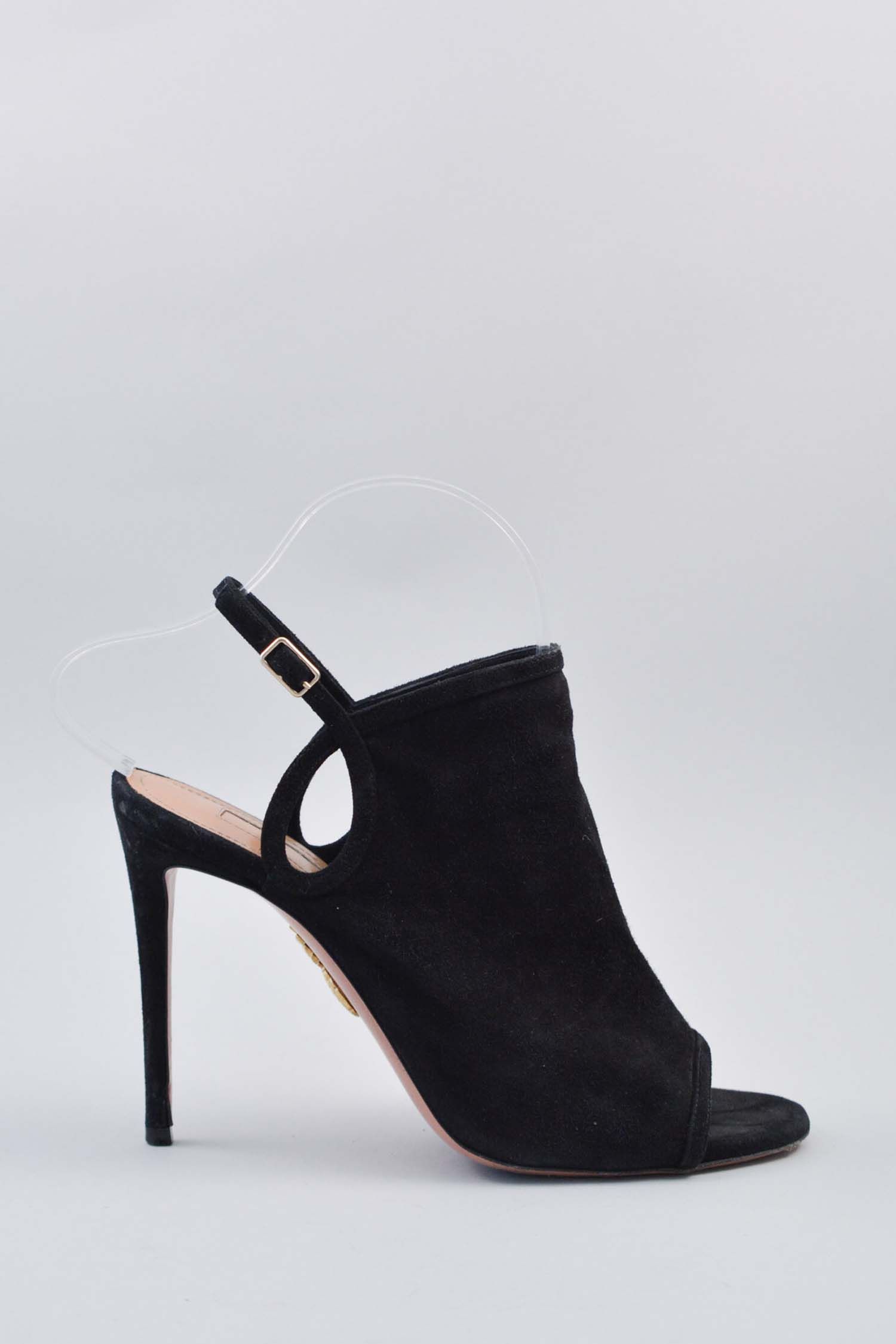 aquazzura black heels