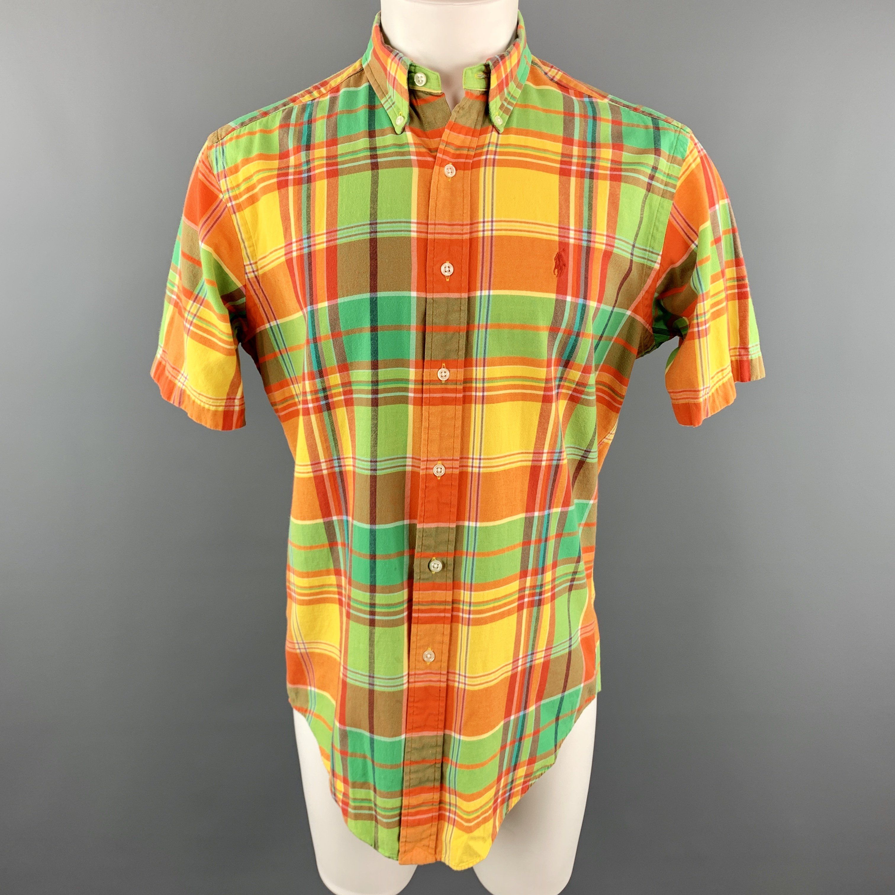 plaid ralph lauren button down