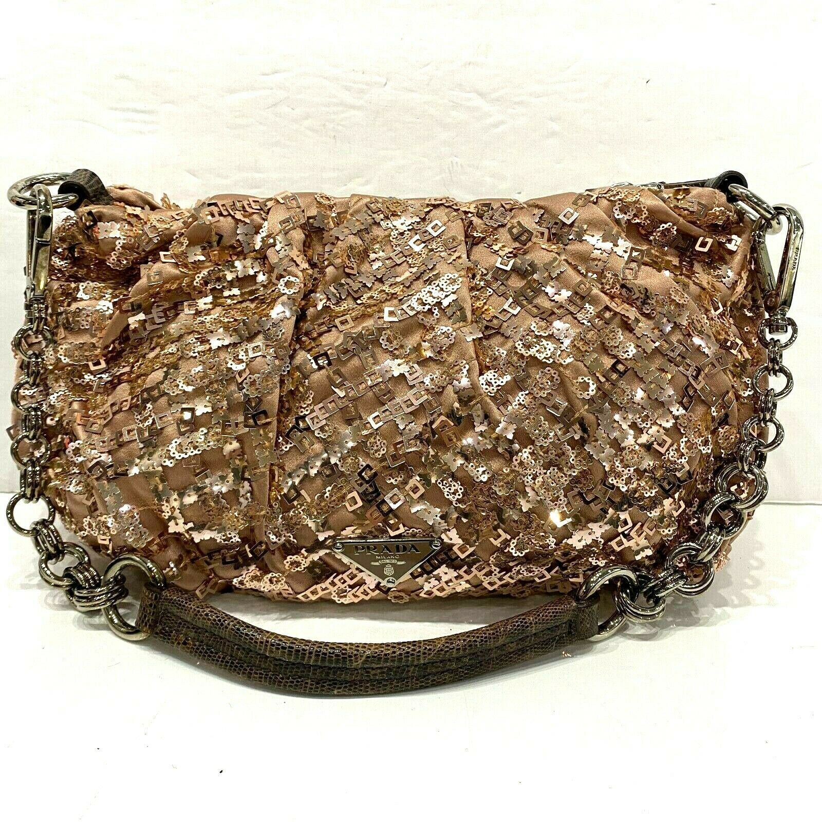 rose gold sequin bag