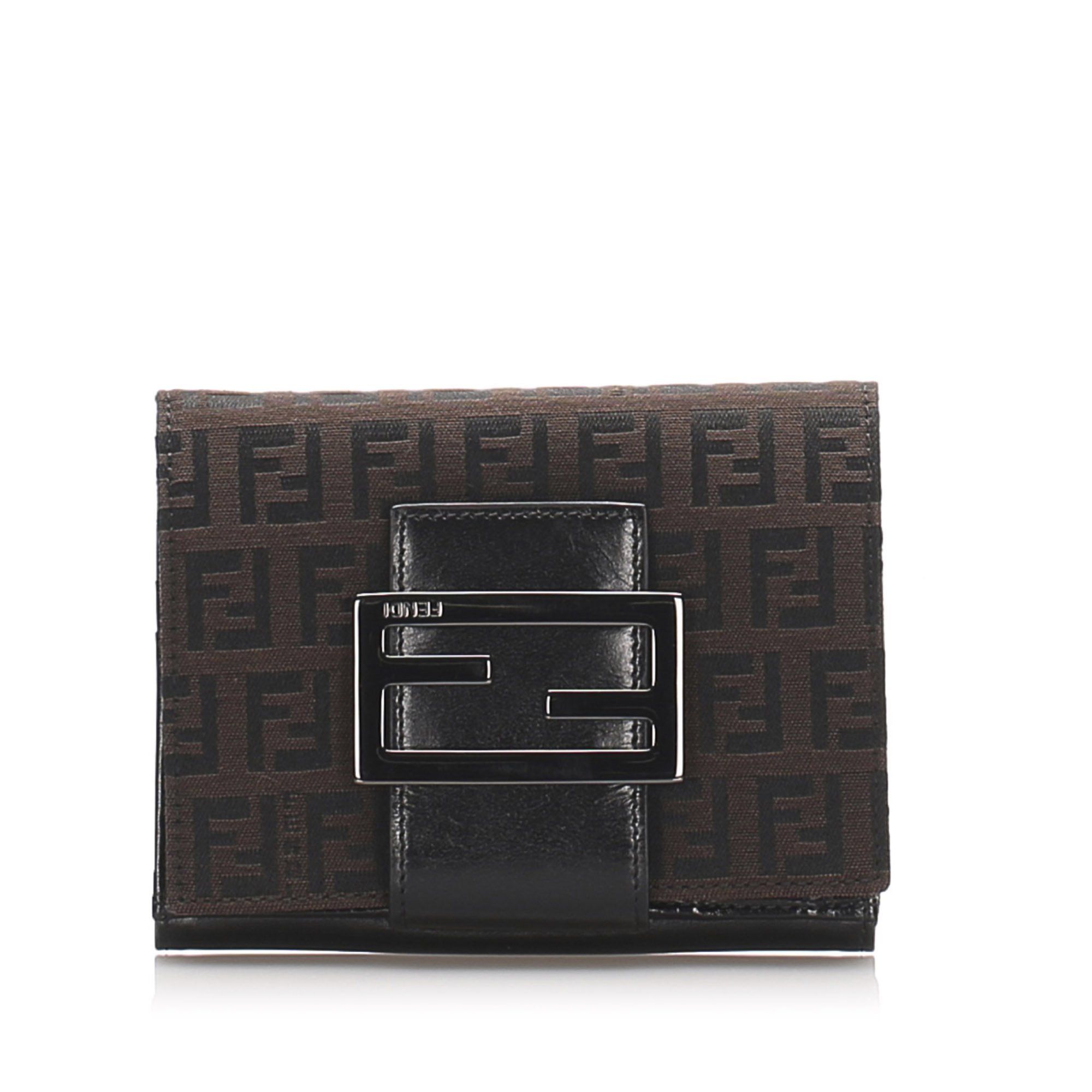 fendi compact wallet