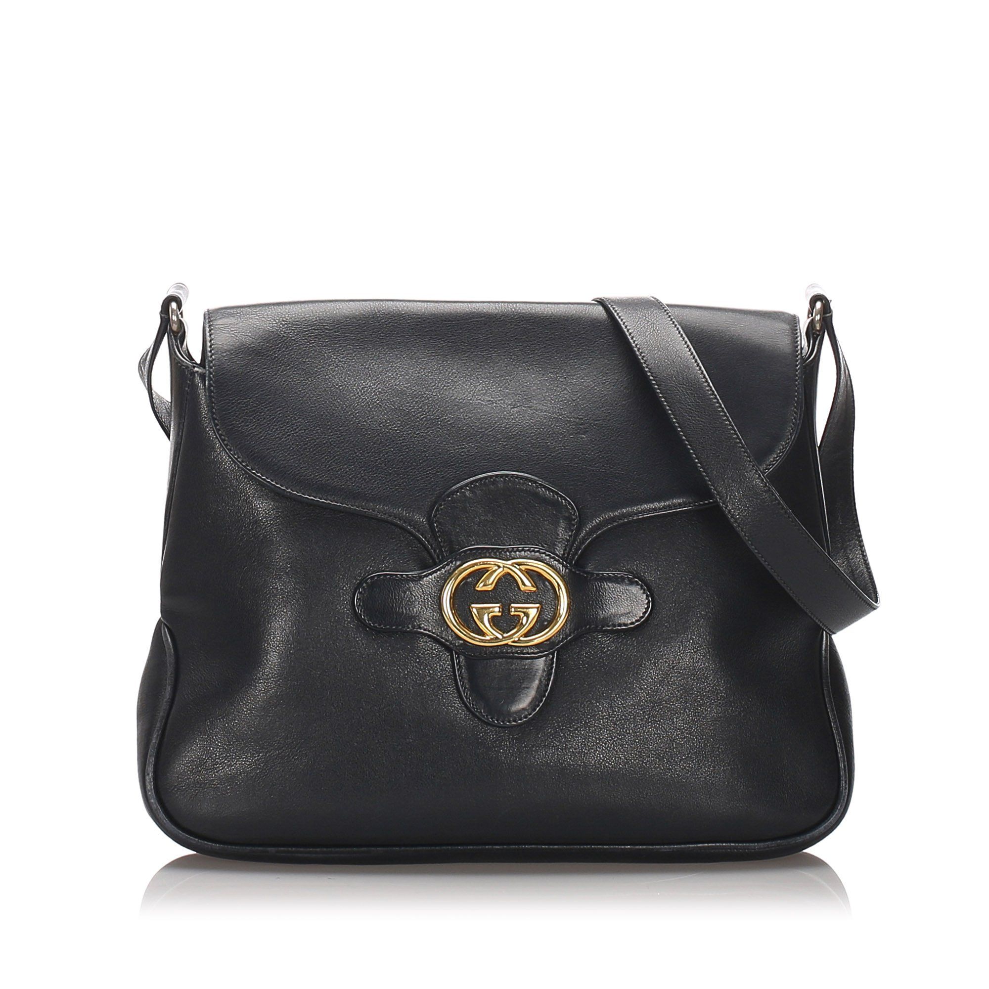 gucci vintage leather bag