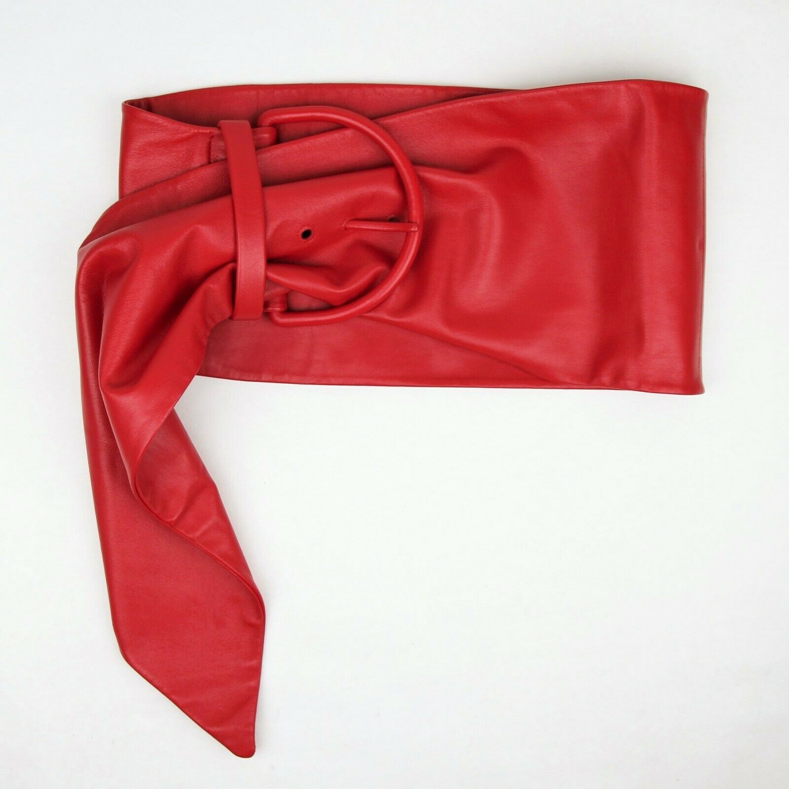 red scarf belt