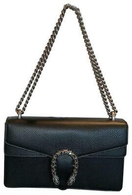 gucci dionysus black leather