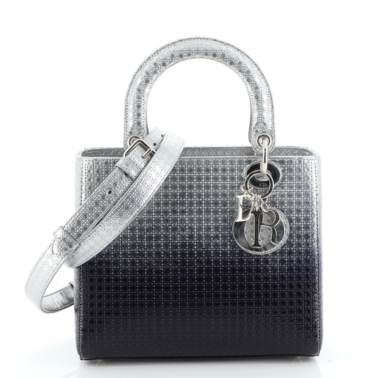 Lady Dior Bag Ombre Micro Cannage Perforated Calfskin Medium Leprix