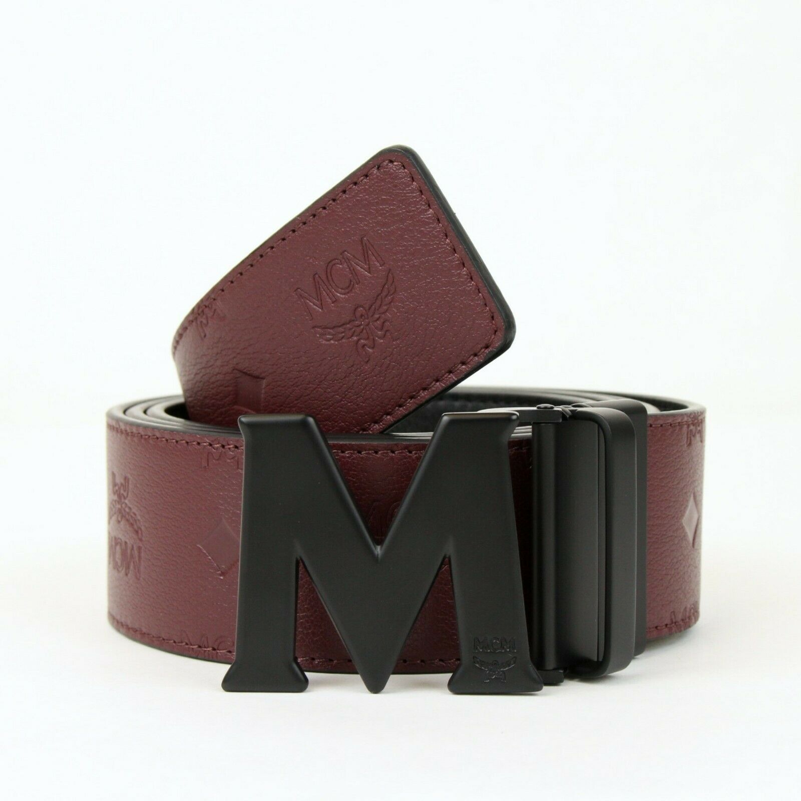 mcm monogram belt