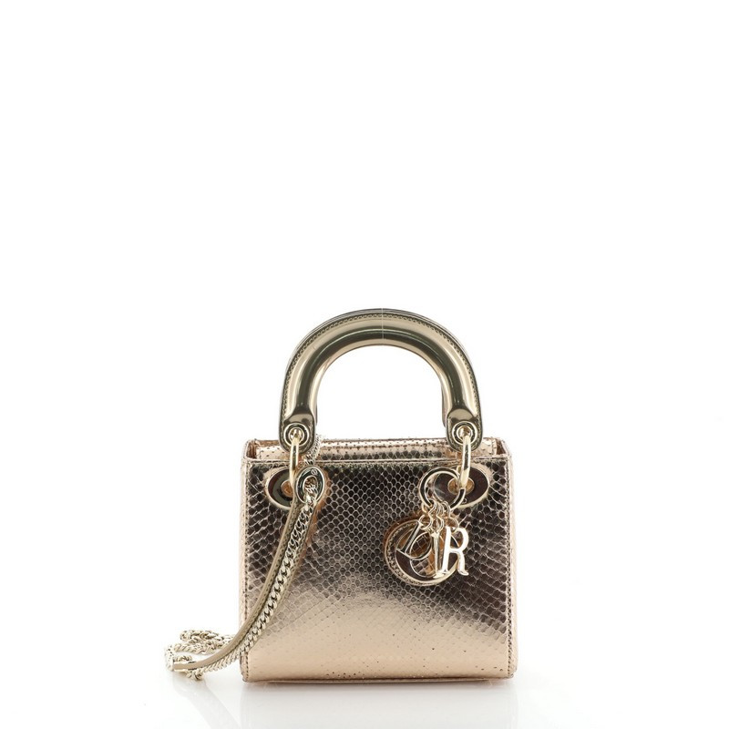 Christian Dior Lady Dior Bag Python Mini Leprix
