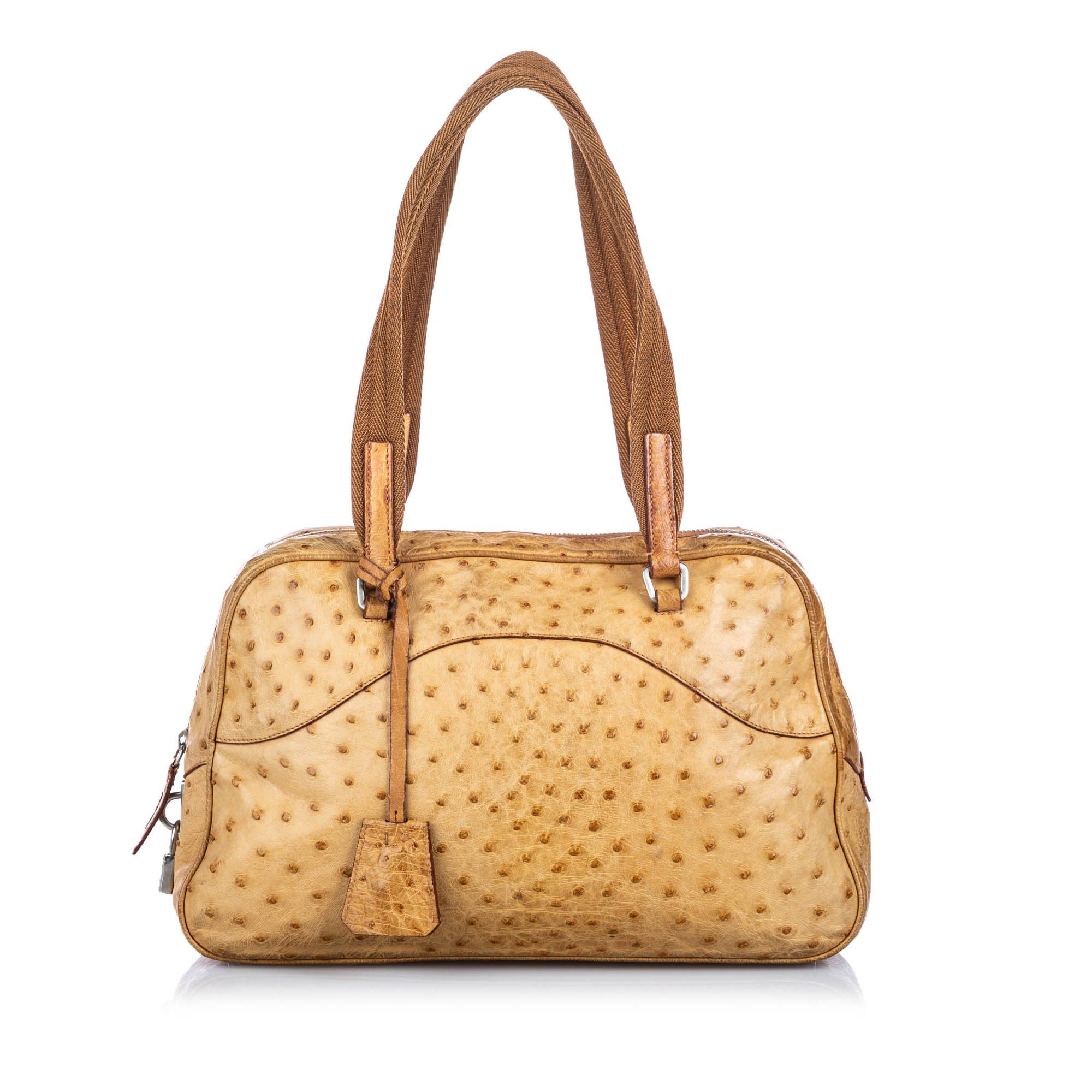 prada ostrich purse