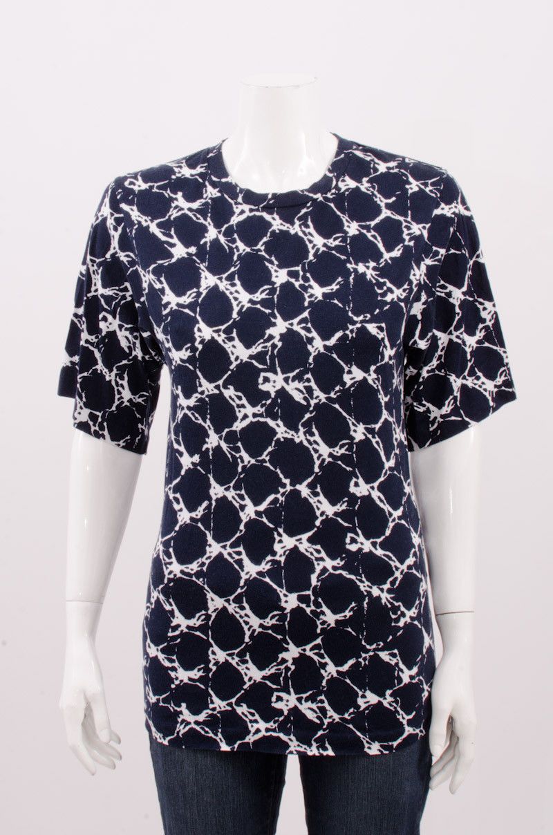 BALENCIAGA T'S SS 2012 Navy Blue White 