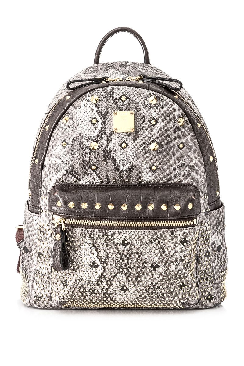 mcm backpack snakeskin