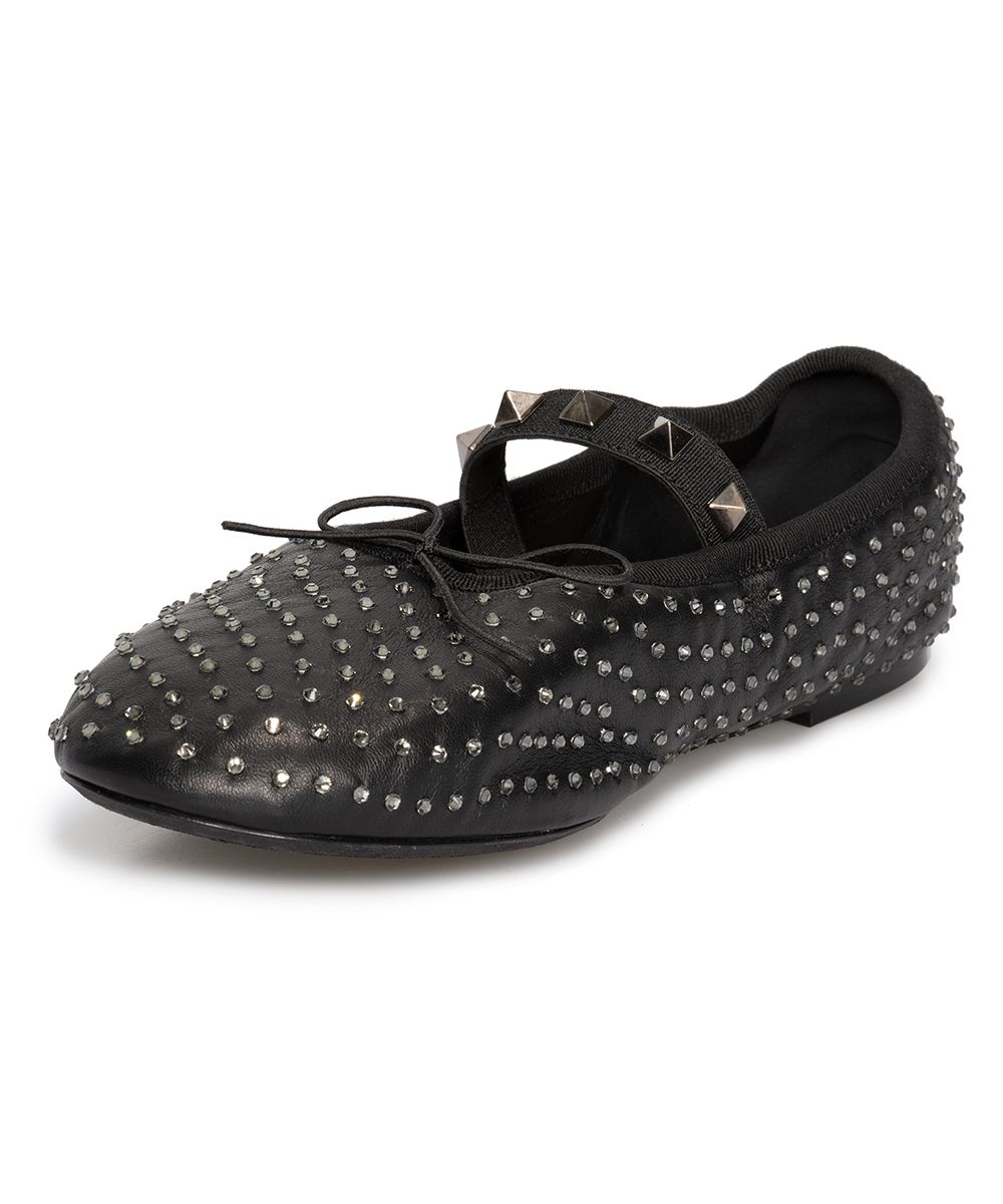 valentino black flat shoes