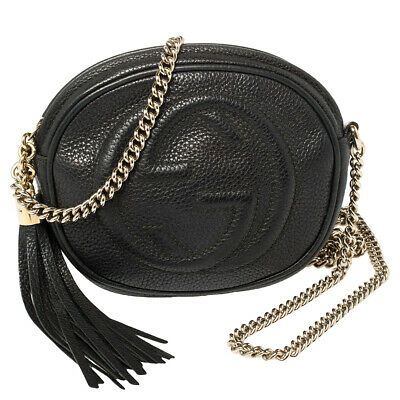 gucci black chain crossbody