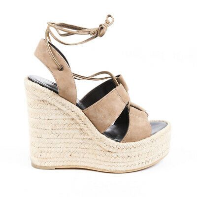 suede espadrille wedge sandals