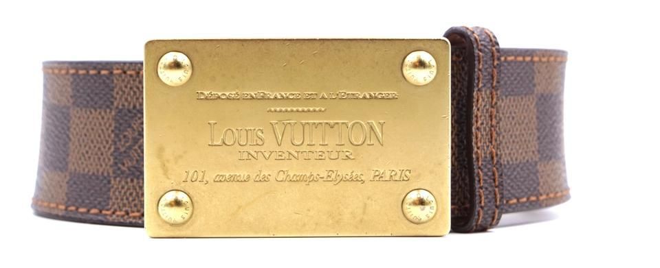 lv belt with gold buckle