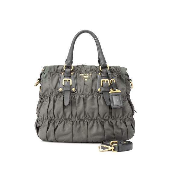Pre Owned Prada Tessuto Gaufre Shoulder Bag Leprix