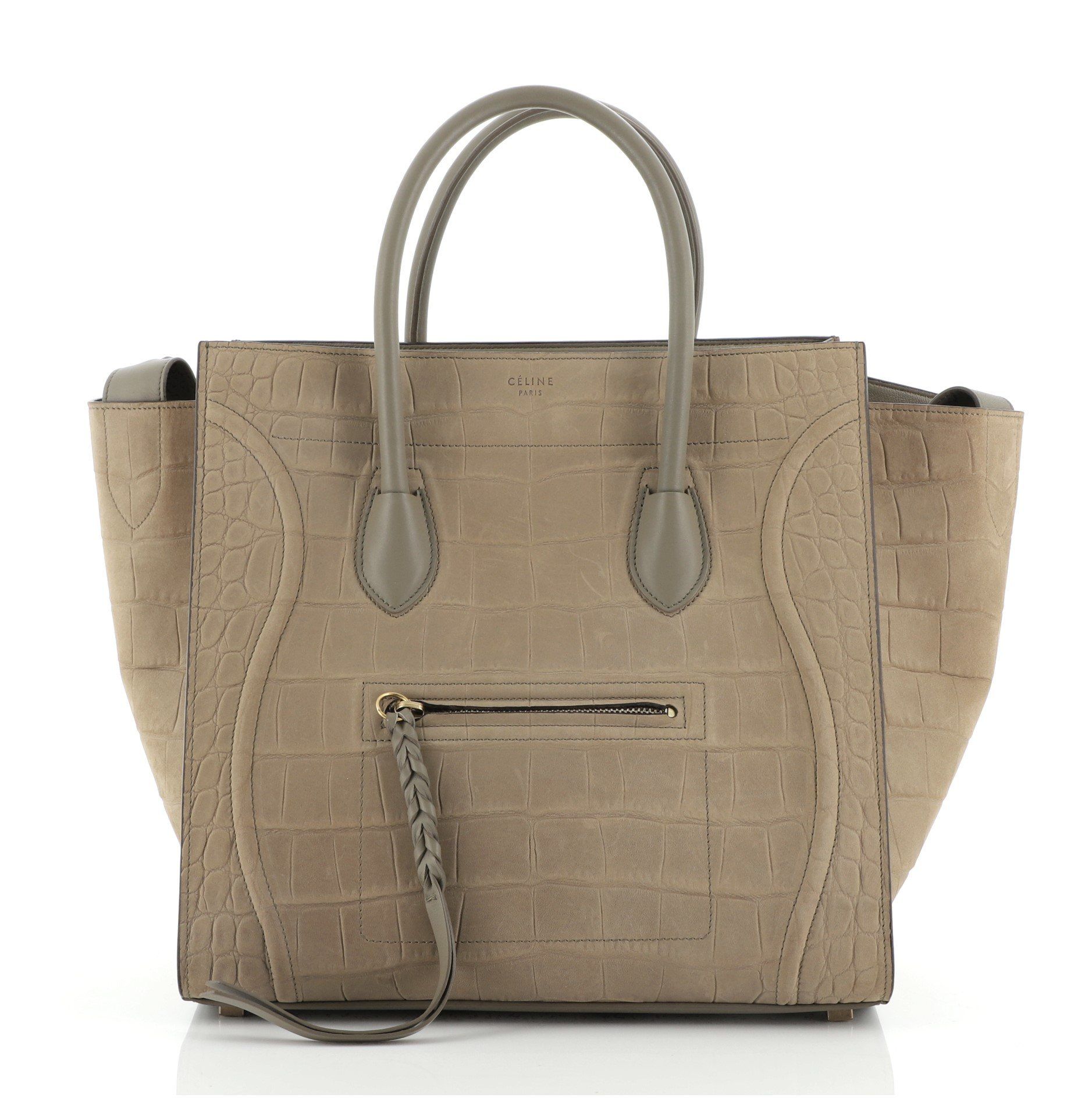 celine phantom croc embossed