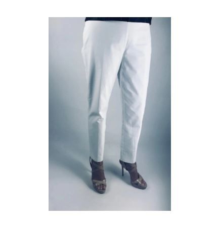 black and white ankle pants