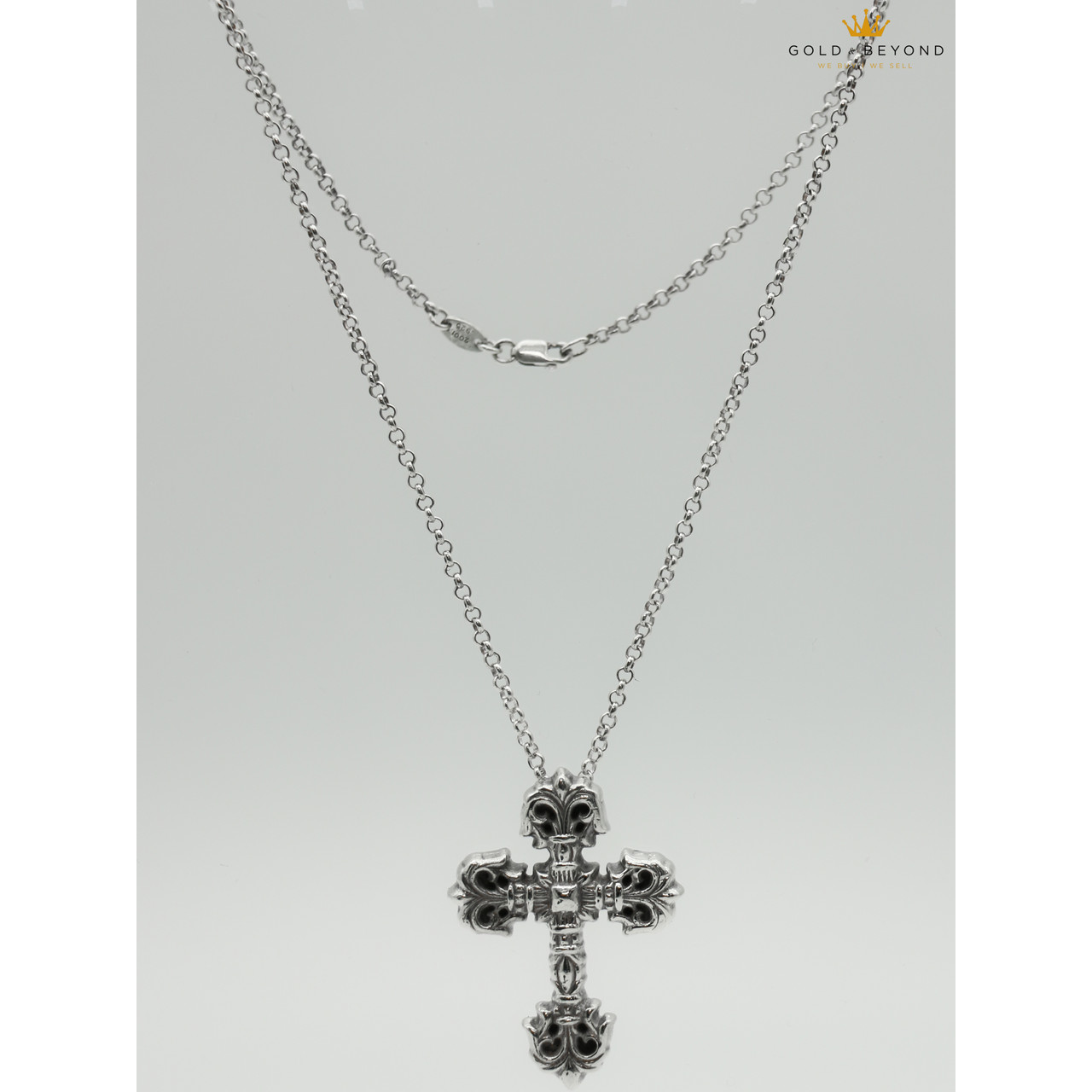 Chrome Hearts Filigree Cross Necklace Leprix