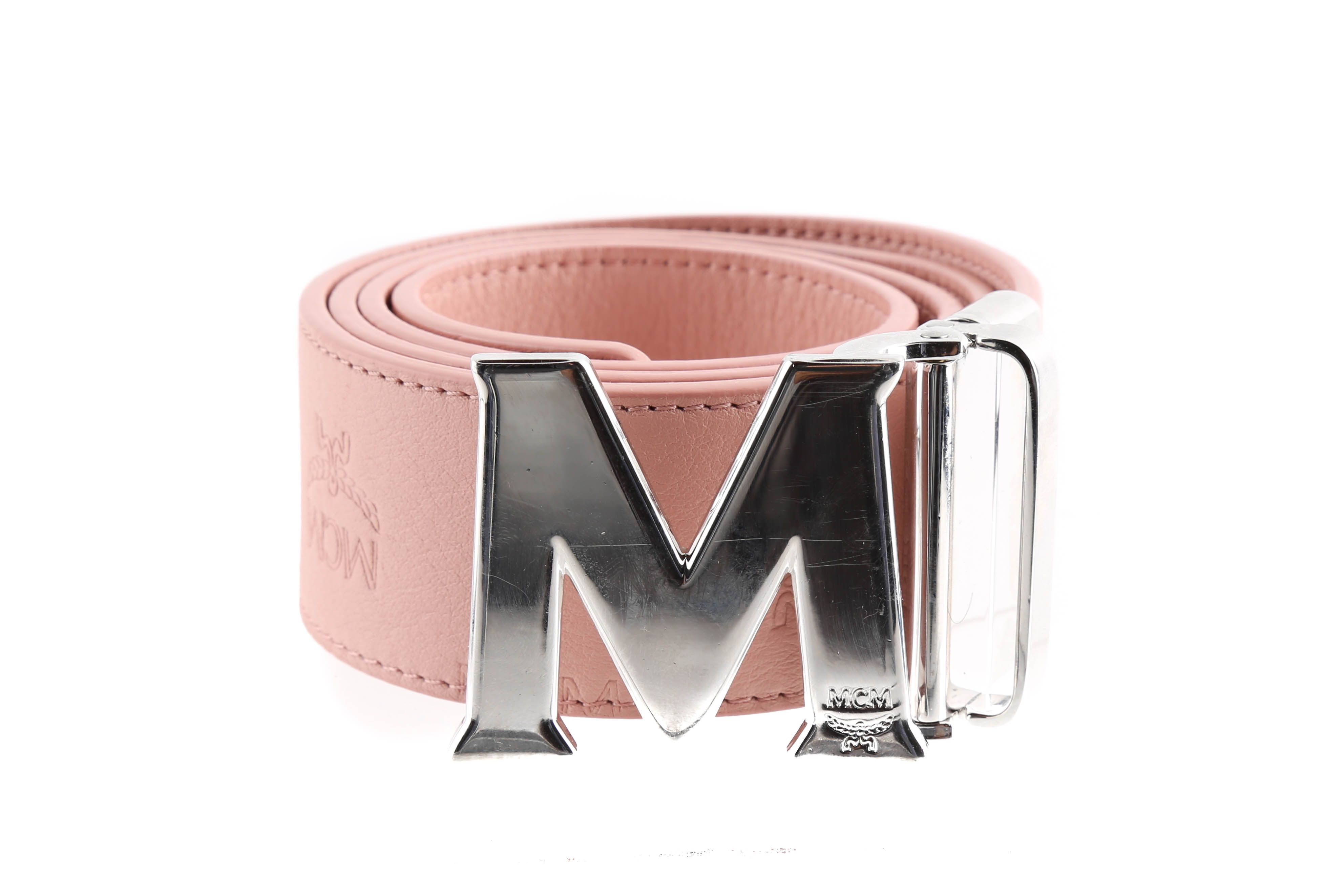 mcm logo belt