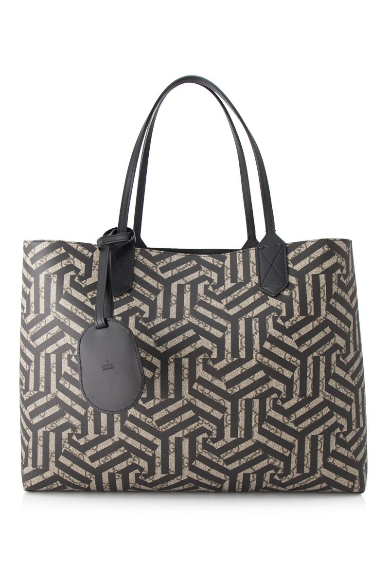 gucci black reversible tote
