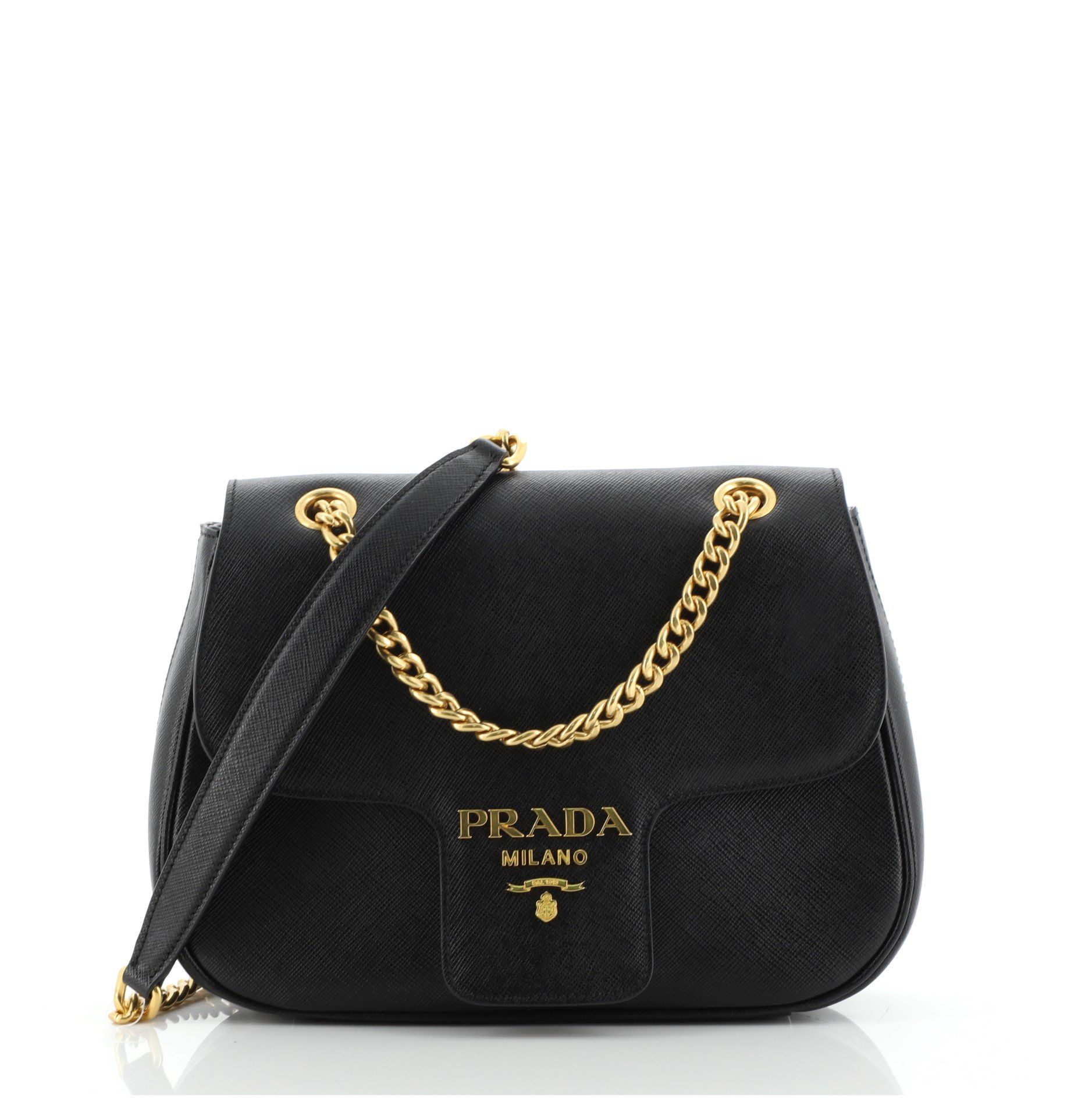prada saffiano flap bag