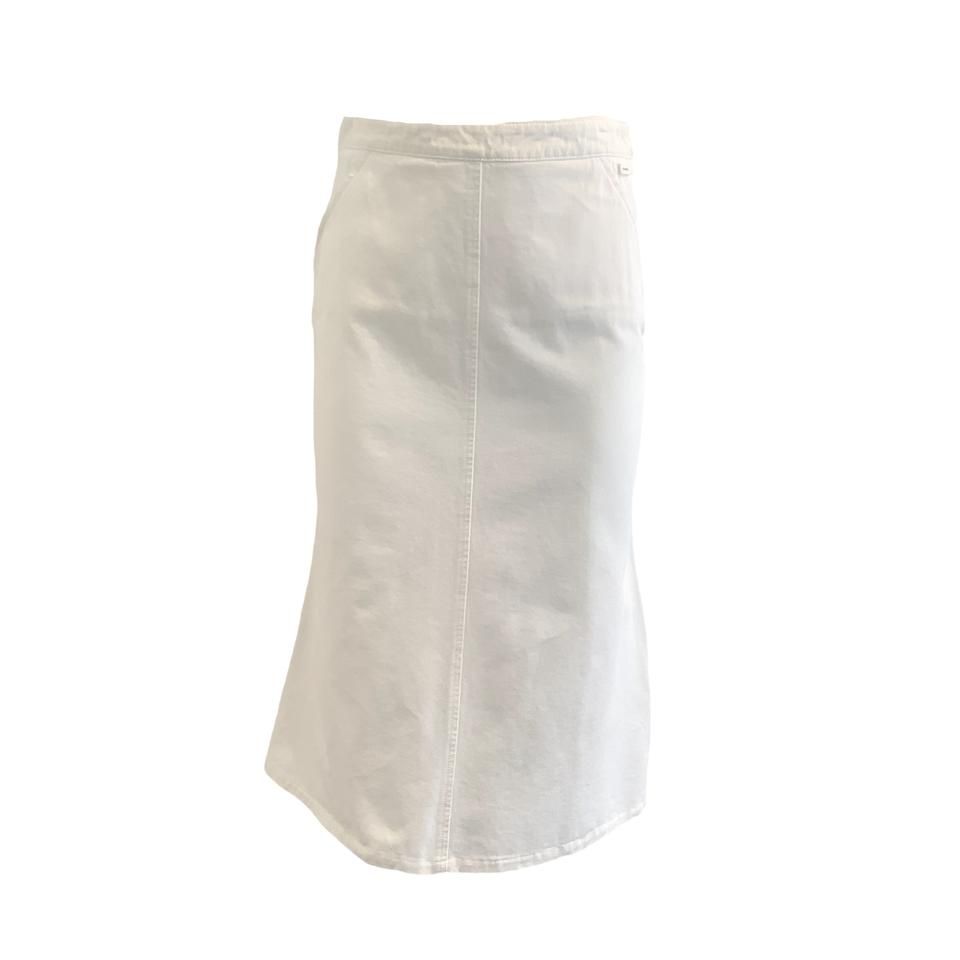white denim skirt size 4