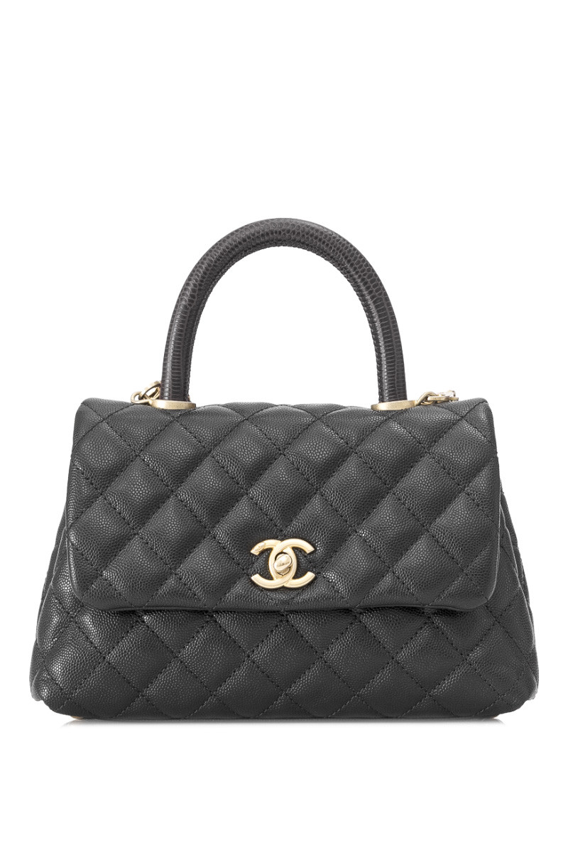 Pre Owned Chanel Coco Handle Small Flap Bag Leprix Pre Owned Chanel Coco Handle Small Flap Bag Leprix