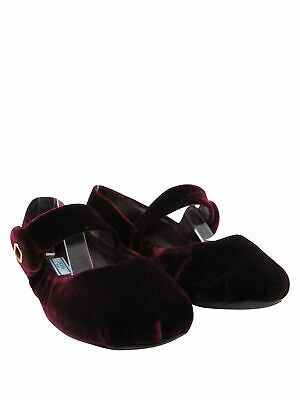 red velvet ballet flats