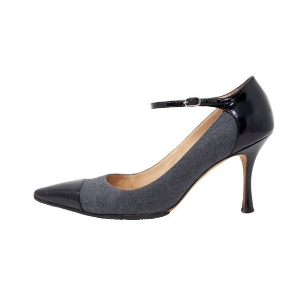 manolo blahnik mid heel